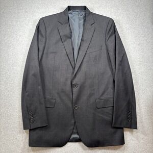 Brooks Brothers Suit Jacket 41L Gray‎ Wool Estrato Togna Fitzgerald 1818 Italy